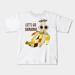 Let's Go Bananas - Funny banana pun Kids T-Shirt